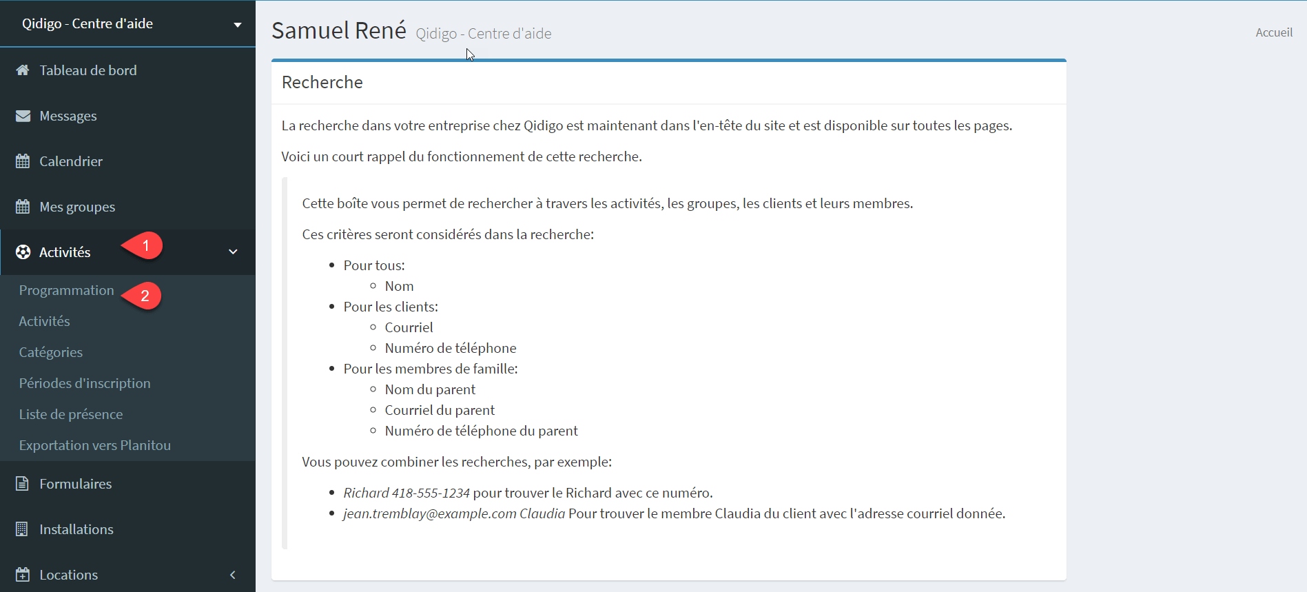 Comment créer et copier une programmation